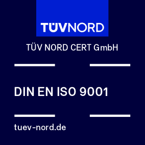 T&Uuml;V Nord Zertifikat nach DIN EN ISO 9001