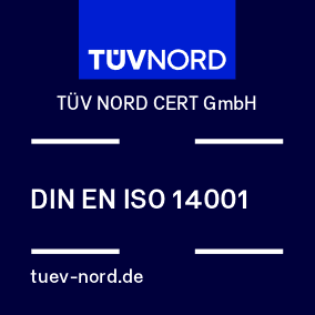 T&Uuml;V Nord Zertifikat nach DIN EN ISO 14001